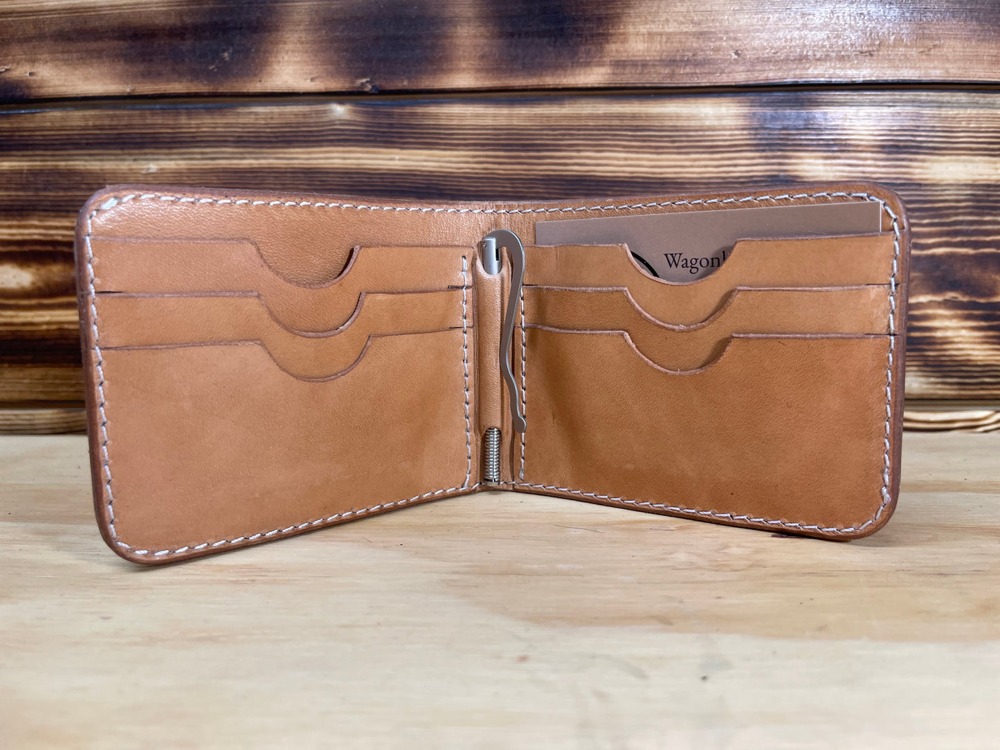 Basketweave Money Clip Wallet